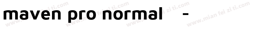 maven pro normal字体字体转换